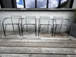 Suite de 4 fauteuils "Lune d'Argent" – Pascal Mourgue – Fermob