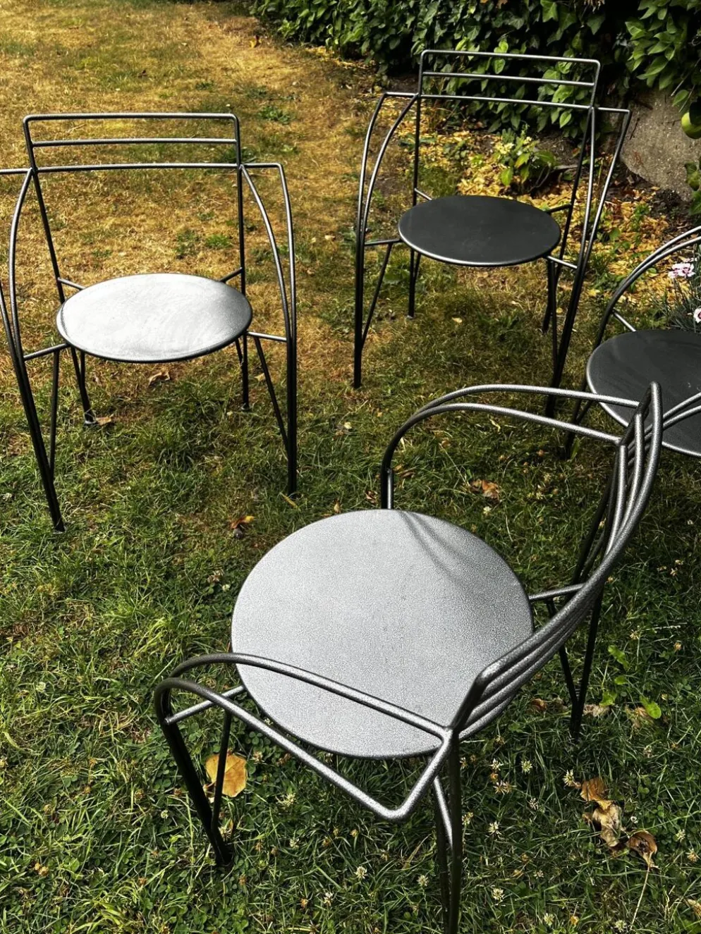 Suite de 4 fauteuils "Lune d'Argent" – Pascal Mourgue – Fermob