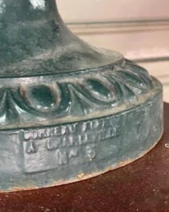 Suite de 4 vasques en fonte, fonderie Corneau à Charleville