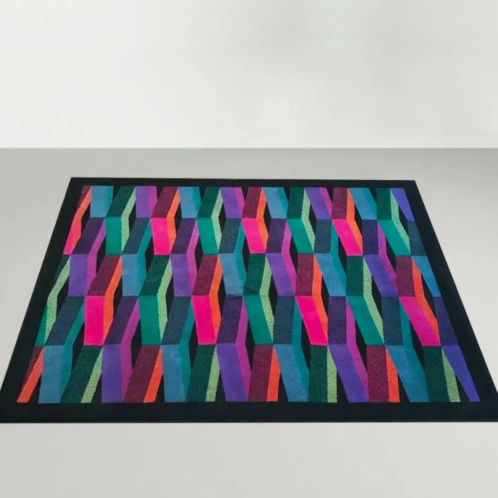 Superbe tapis en laine post-moderne italien des années 1980 par Missoni pour T&J Vestor.