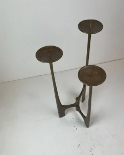 Support de bougie de sol brutaliste par Michael Harjes, Allemagne, 1960