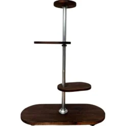 Support de fleurs Bauhaus en chrome tubulaire, années 1940.