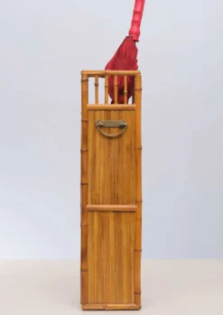 Support de parapluie en bambou chinois, années 1960