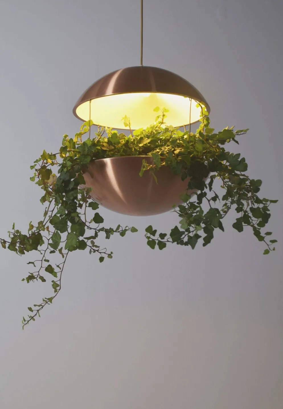 Support de plante danois avec éclairage par Poul Cadovius pour Hans Følsgaard, années 60.