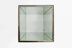 Support de plante miroir de milieu de siècle par Deknudt, Belgique, années 1980.