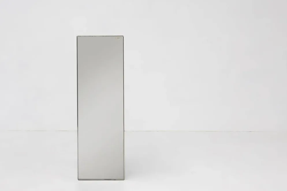 Support de plante miroir de milieu de siècle par Deknudt, Belgique, années 1980.