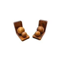 Supports de livres en bois vintage français