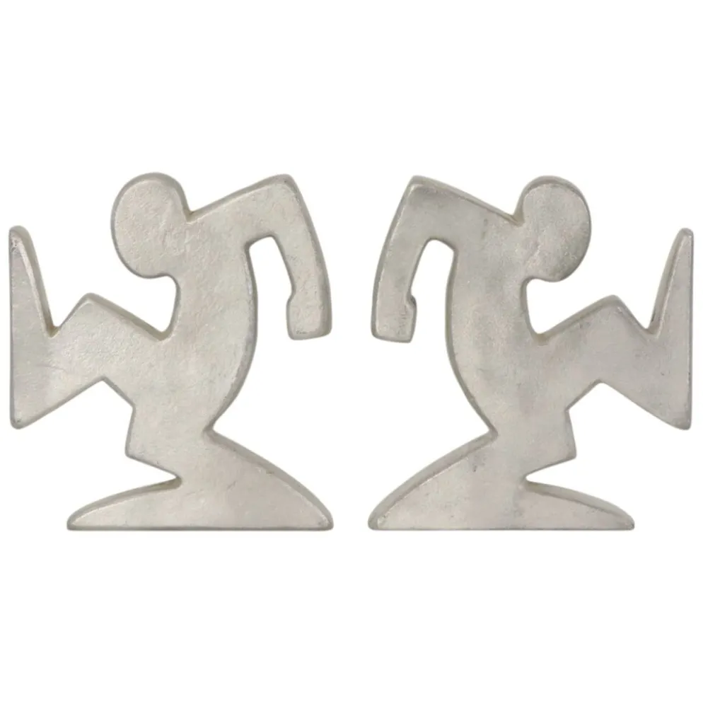 Supports de livres en métal design – La Linea (Osvaldo Cavandoli)