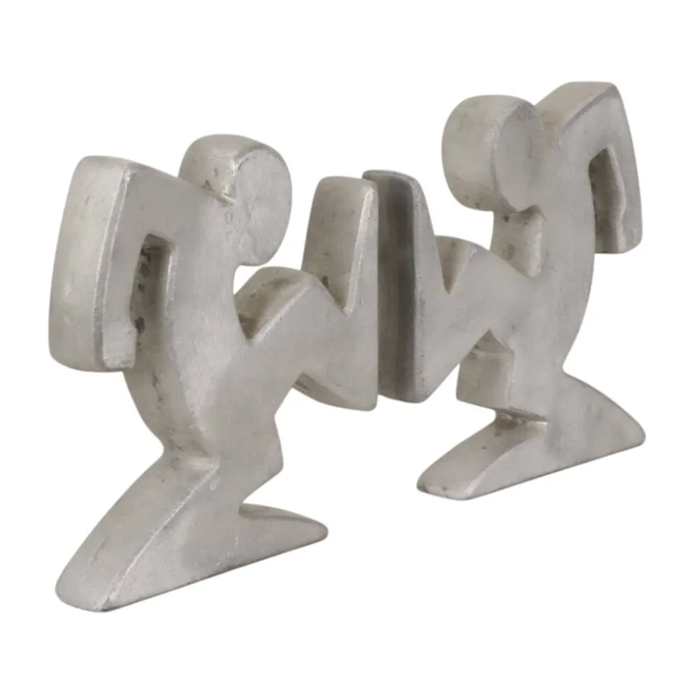 Supports de livres en métal design – La Linea (Osvaldo Cavandoli)