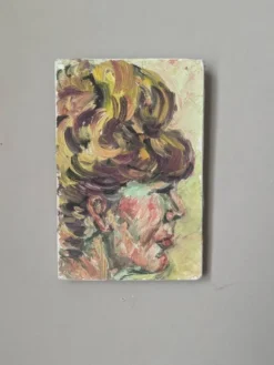 Tableau acrylique sur toile portrait féminin contemporain