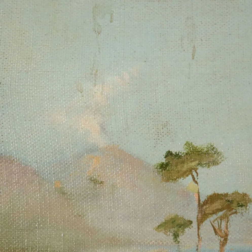 Tableau ancien « La tarentelle napolitaine » huile sur toile XIXe siècle