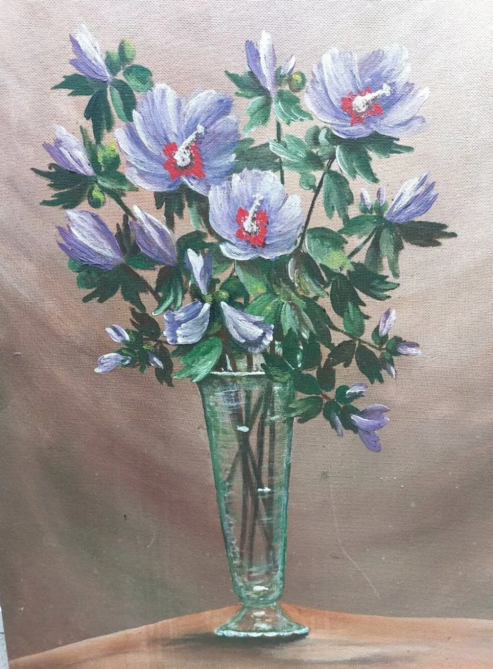 Tableau bouquet de fleurs coupées