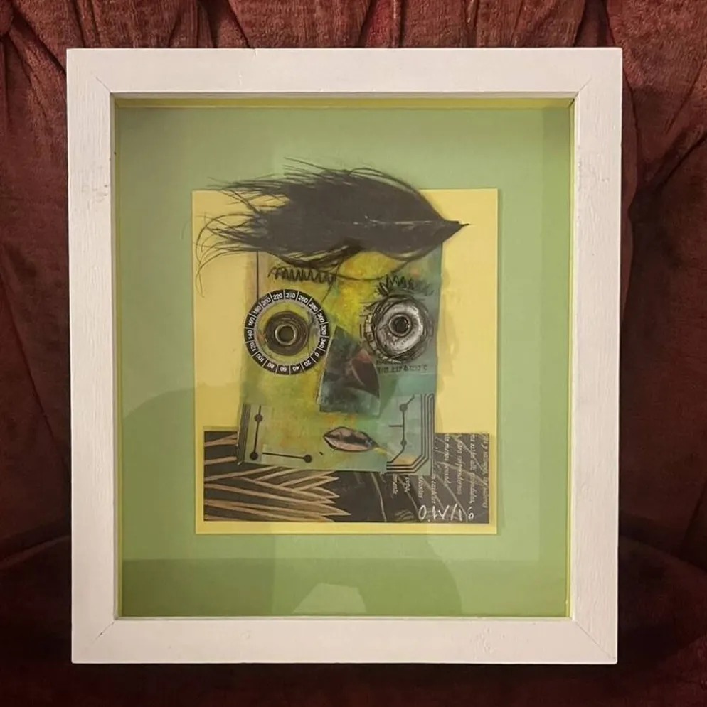 Tableau contemporain Ovidio Wain collage