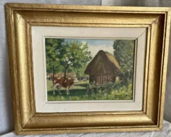Tableau de gorges lattès vache à la ferme