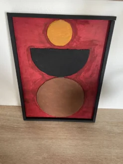 Tableau en relief contemporain