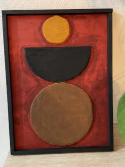 Tableau en relief contemporain