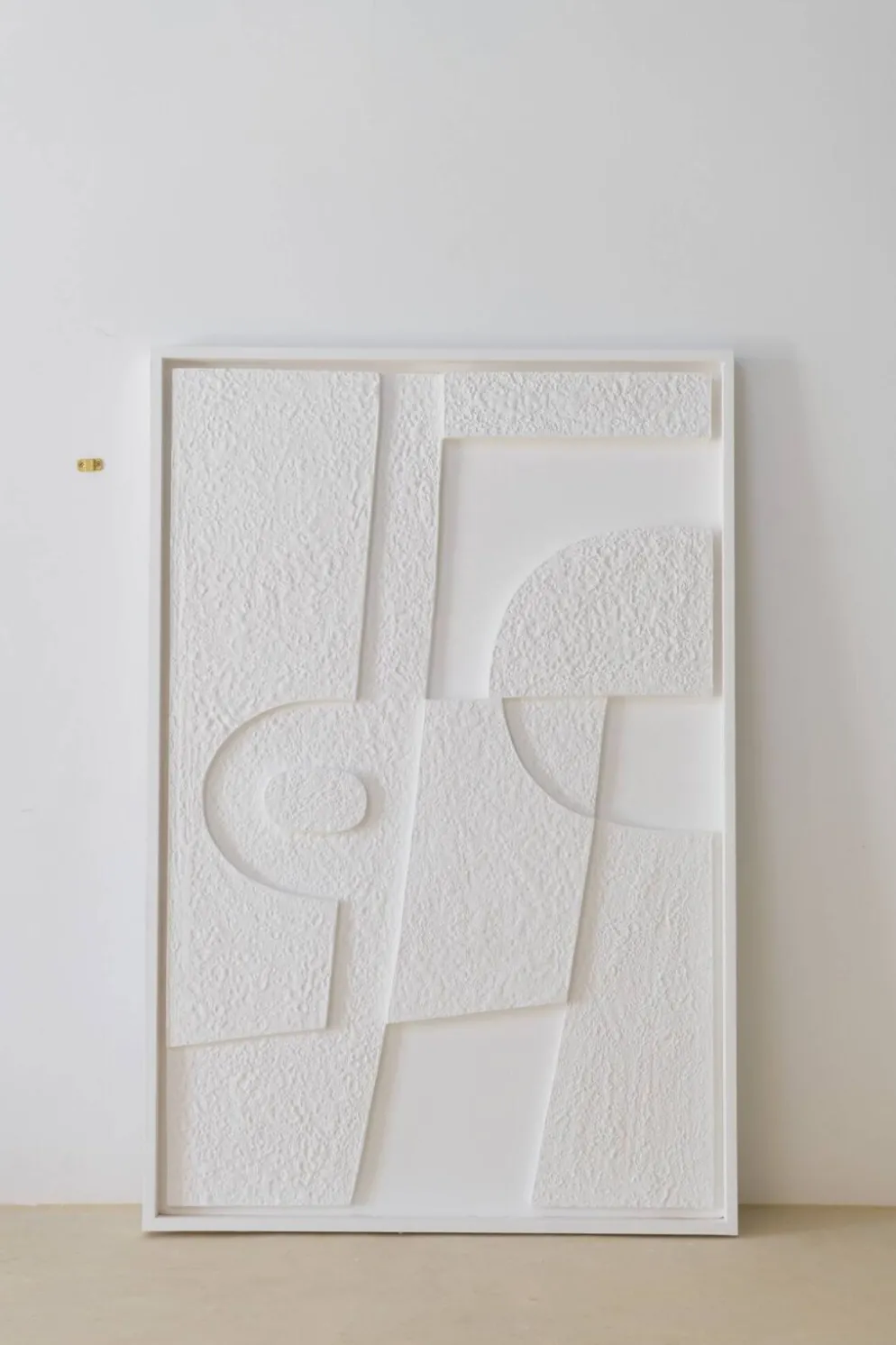 Tableau Gaïa blanc granuleux 100x50 cm