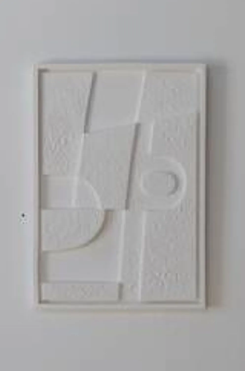 Tableau Gaïa blanc granuleux 100x50 cm