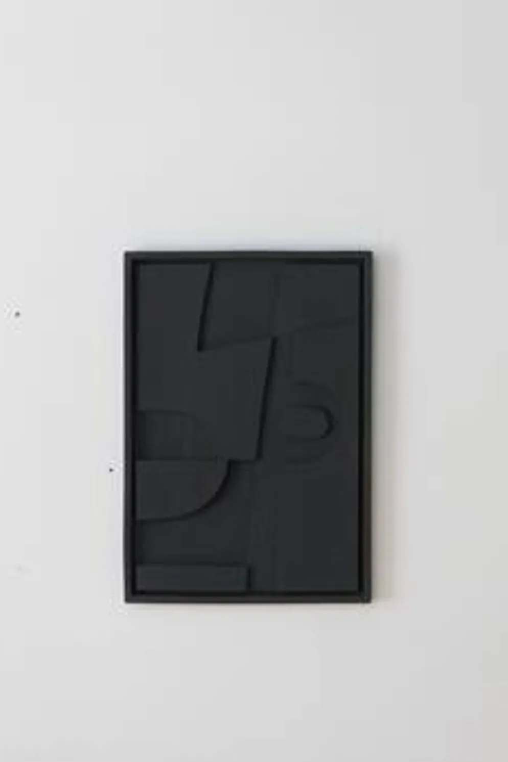 Tableau Gaïa noir lisse 100x50 cm