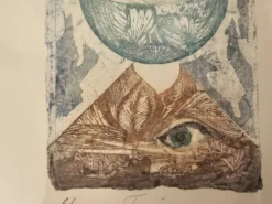 Tableau Gravure - le Foyer 630 - Signé Mischa Sijasov 1979