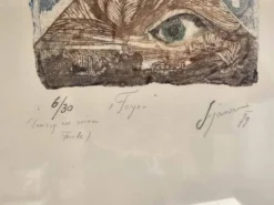 Tableau Gravure - le Foyer 630 - Signé Mischa Sijasov 1979