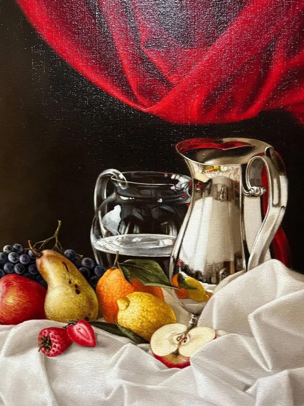 Tableau HST Elena Gualtierotti (née en 1961) "Nature morte aux fruits"