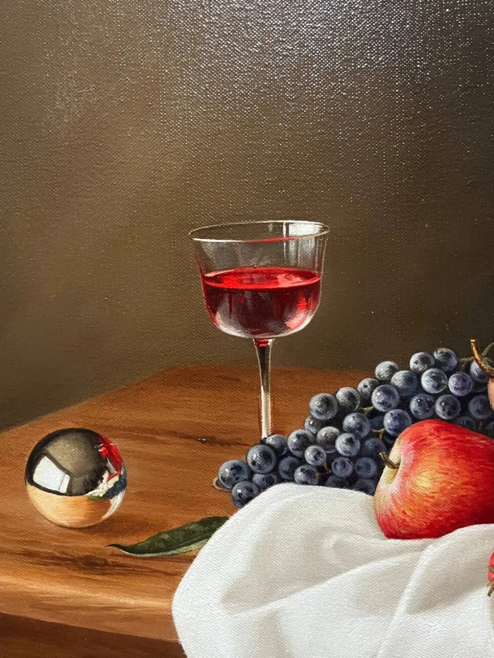 Tableau HST Elena Gualtierotti (née en 1961) "Nature morte aux fruits"