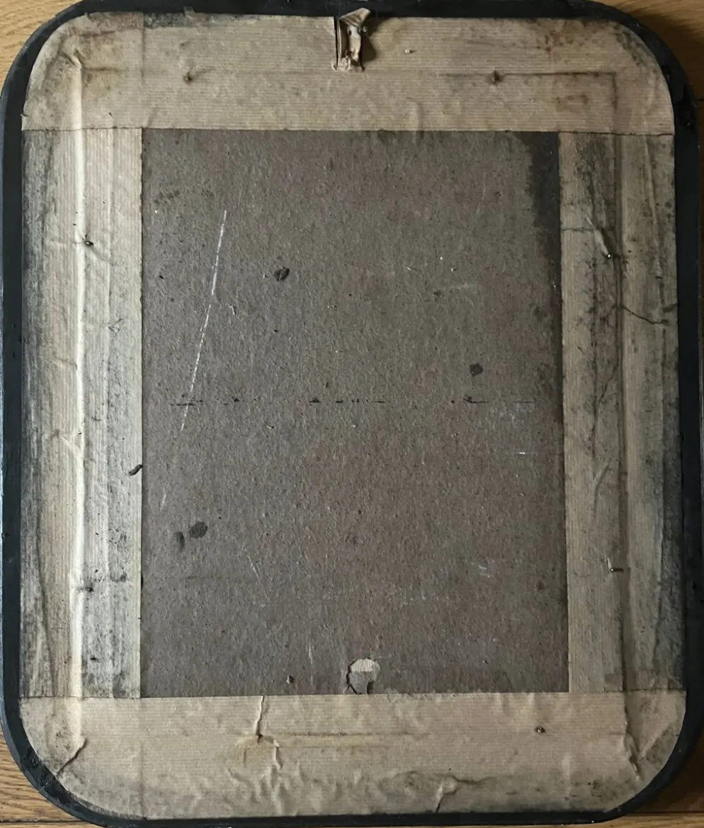 Tableau HST/P "Portrait de famille, Jeune femme" XIX° + cadre