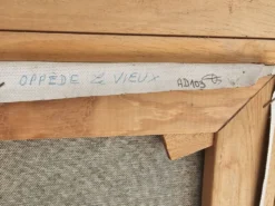 Tableau Huile sur Toile Paysage Lubéron Oppède le Vieux signé Alain Duverne