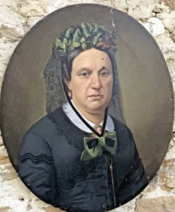 Tableau huile sur toile XIX portrait Chevalier d’Eon