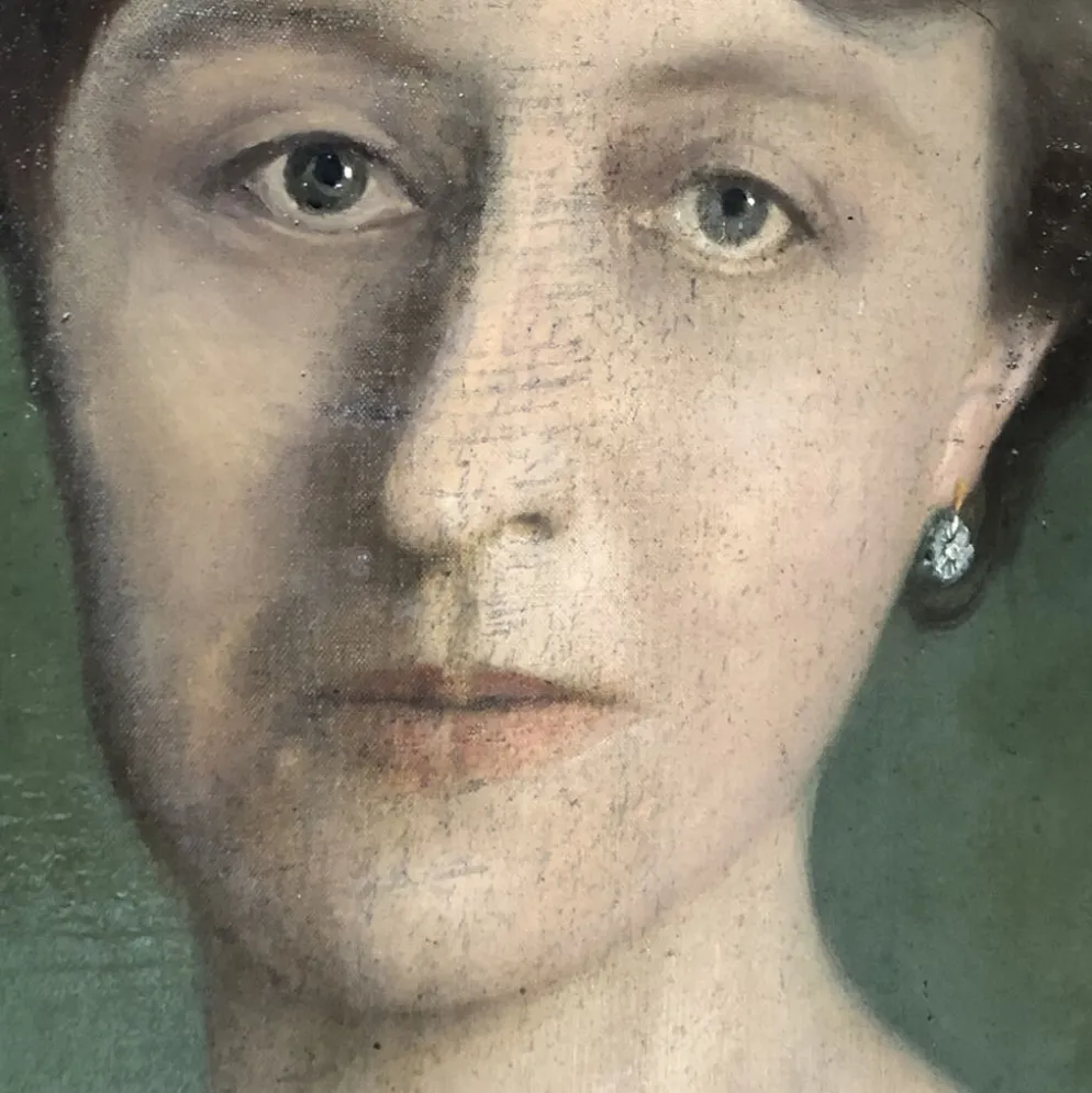 Tableau 1913 "La femme à la fleur"