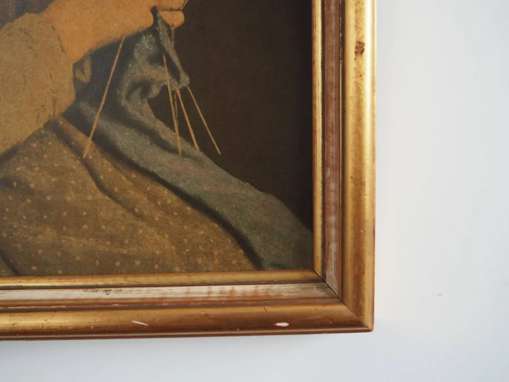 Tableau « Le Portrait de la jeune fille », design scandinave, 19e siècle, d'Albert Anker