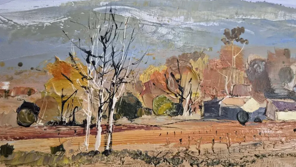 Tableau m. jouenne - « les arbres blancs »