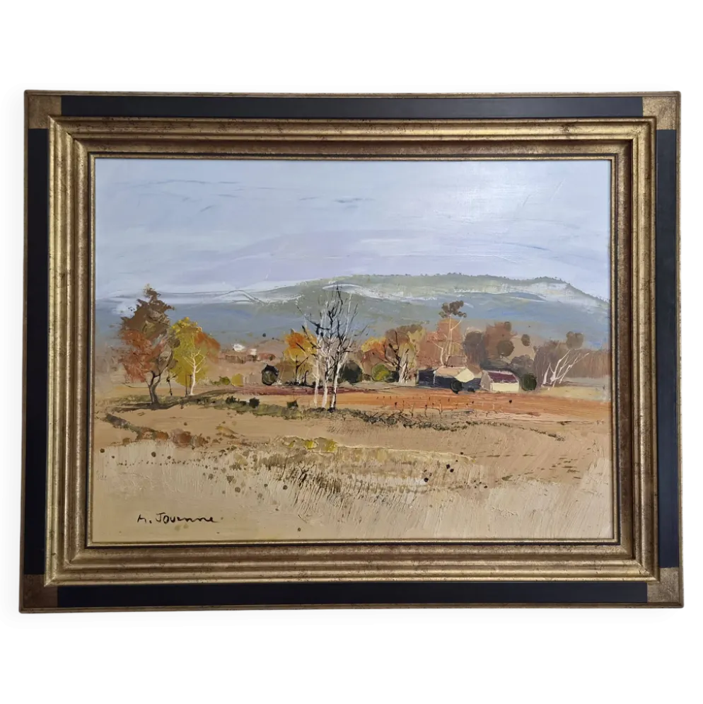 Tableau m. jouenne - « les arbres blancs »