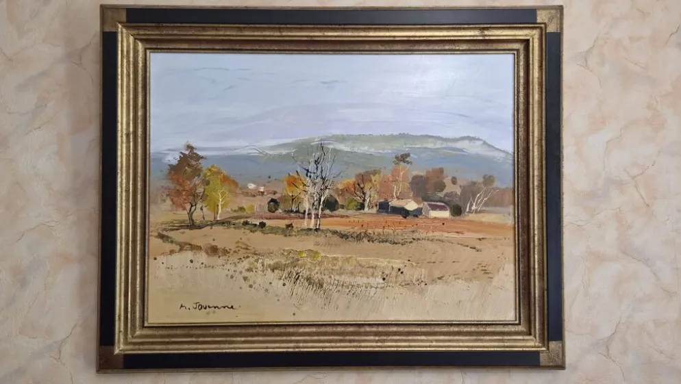 Tableau m. jouenne - « les arbres blancs »