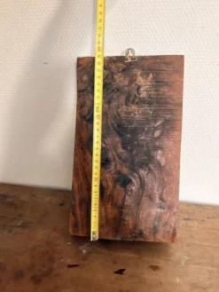 Tableau, panneau en bois sculpté vintage figurant une divinité, Inde