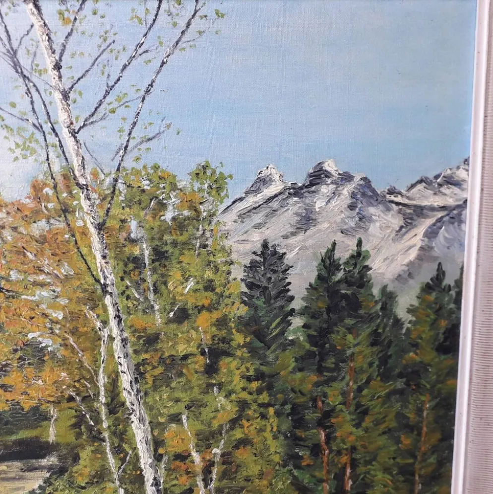 Tableau peinture huile sur toile