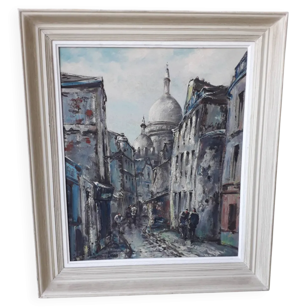 Tableau peinture Montmartre Paris Raymond Besse