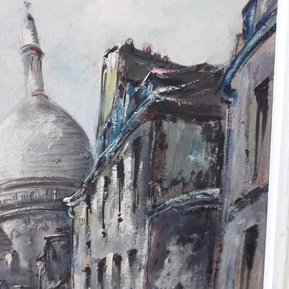 Tableau peinture Montmartre Paris Raymond Besse