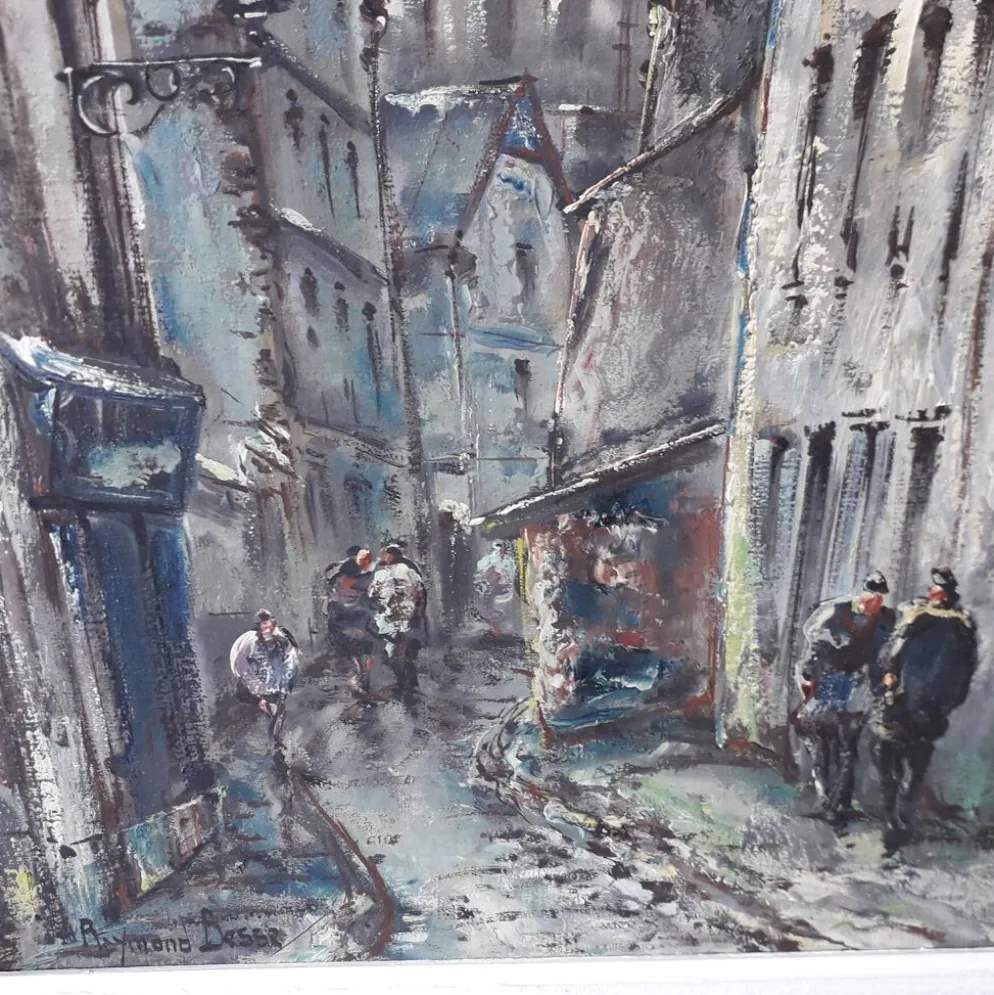 Tableau peinture Montmartre Paris Raymond Besse