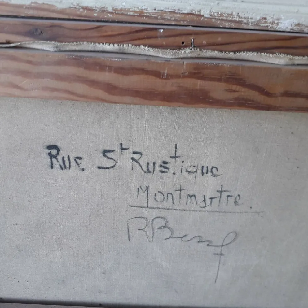 Tableau peinture Montmartre Paris Raymond Besse
