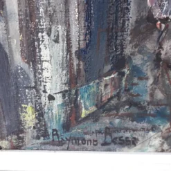 Tableau peinture Montmartre Paris Raymond Besse