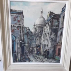 Tableau peinture Montmartre Paris Raymond Besse