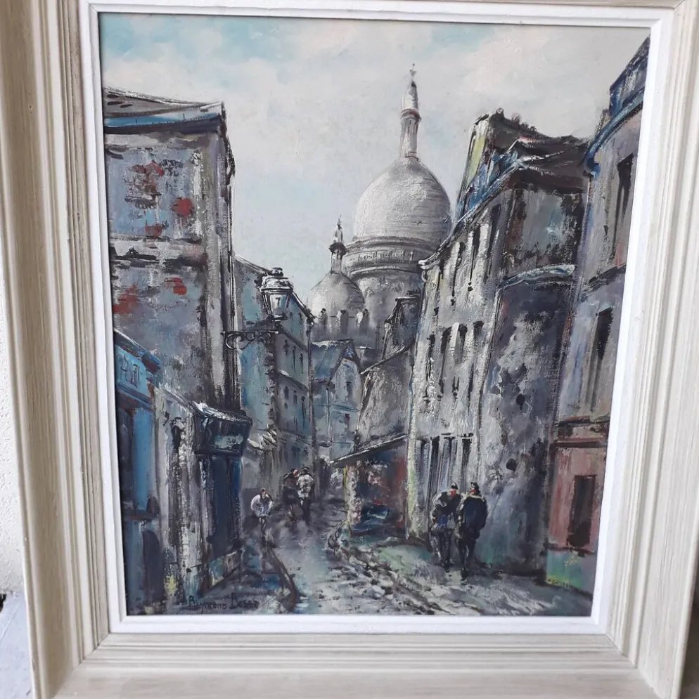Tableau peinture Montmartre Paris Raymond Besse