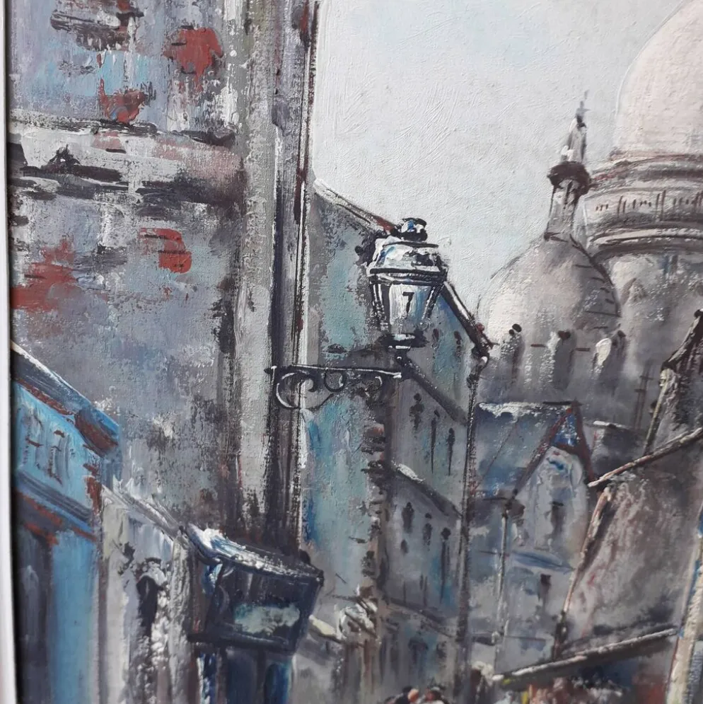 Tableau peinture Montmartre Paris Raymond Besse