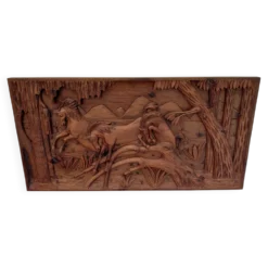 Tableau relief bois