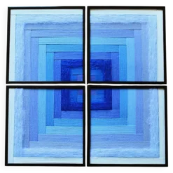 Tableau tissé Ciel polaire – Collection « Mosaïques »
