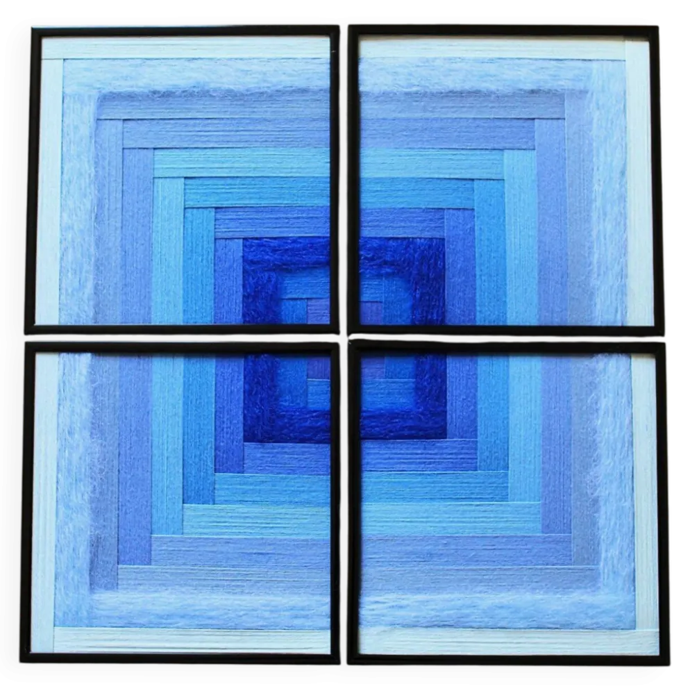 Tableau tissé Ciel polaire – Collection « Mosaïques »