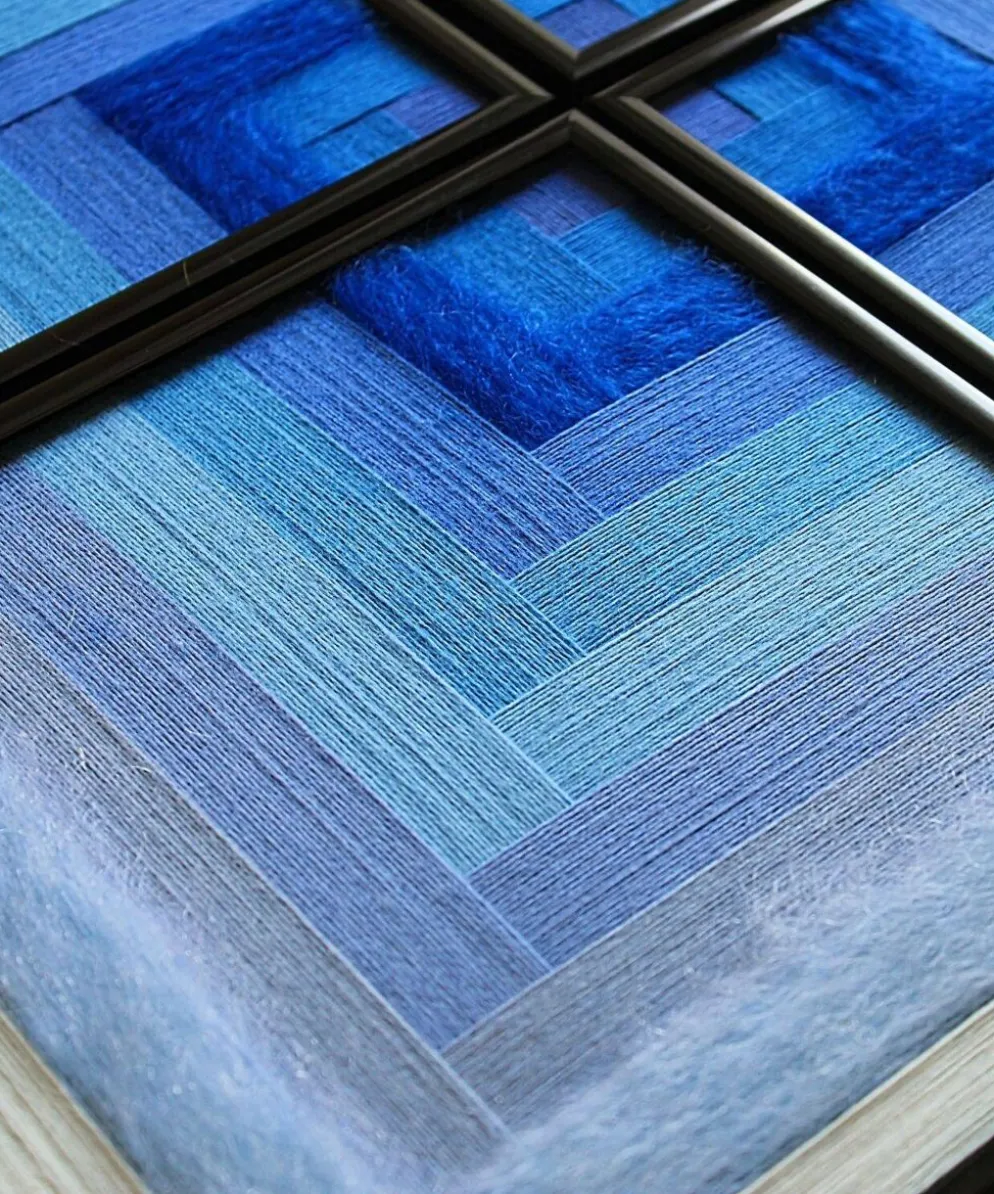 Tableau tissé Ciel polaire – Collection « Mosaïques »