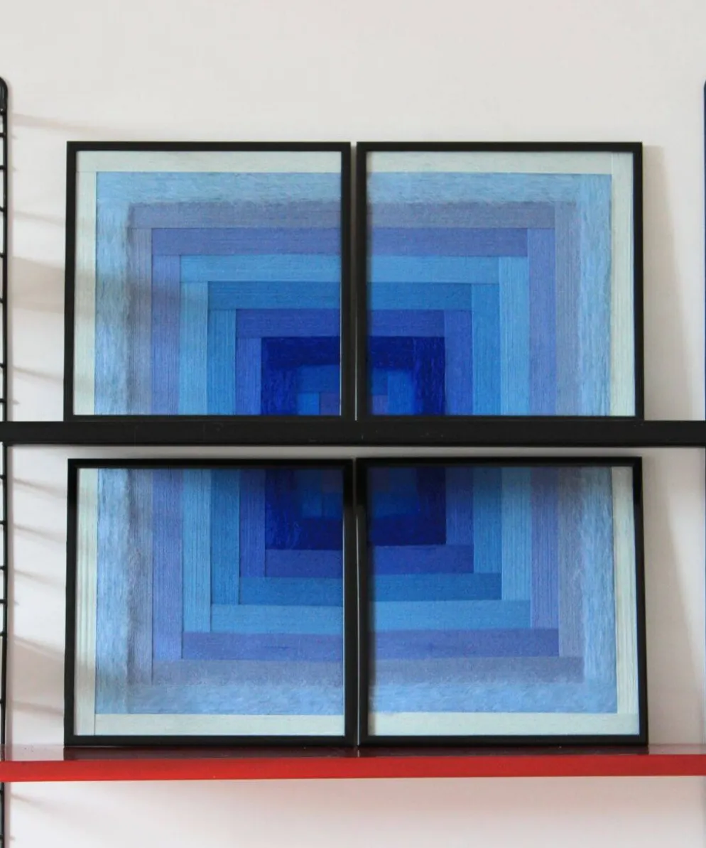 Tableau tissé Ciel polaire – Collection « Mosaïques »